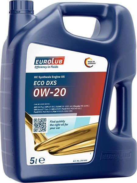 EUROLUB Motorolie 255005 Olie til biler EUROLUB Nissan PIXO Eco DXS 255005