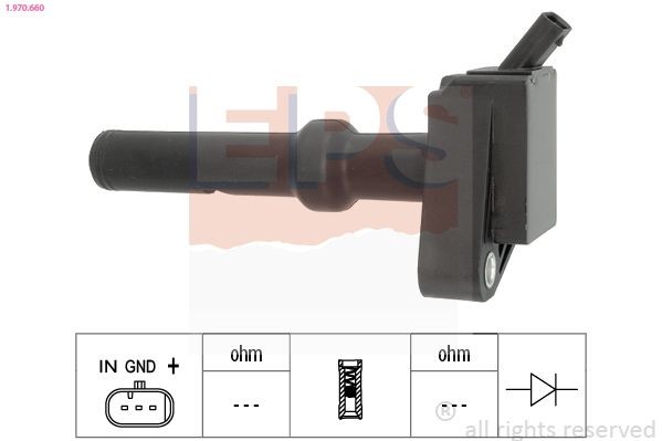 EPS Tændspole 1.970.660 1.970.660 Tændspole EPS OPEL ZAFIRA