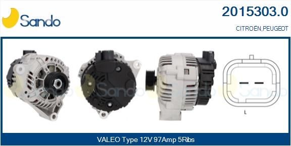 SANDO Generator 2015303.0 Generator starter SANDO CITROËN 2015303.0