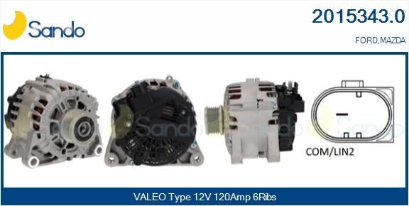 SANDO Alternátor 2015343.0 2015343.0 Alternátor MAZDA CX-5 SANDO