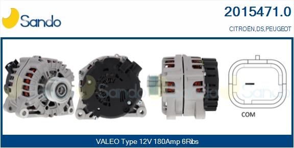 SANDO Generaator 2015471.0 2015471.0 Generaator PEUGEOT RCZ SANDO
