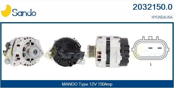 SANDO Alternátor 2032150.0 Alternátor SANDO Hyundai GETZ 2032150.0
