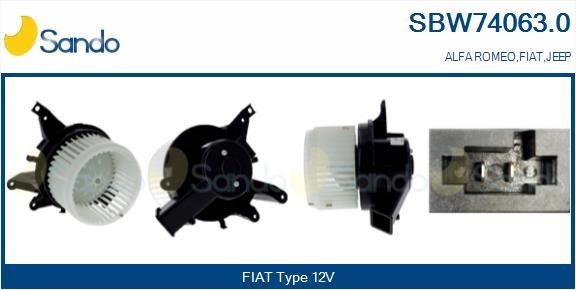 SANDO Kupéfläkt SBW74063.0 SBW74063.0 SANDO kupe fläkt FIAT PUNTO