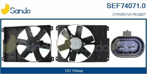 SANDO Kjølevite, radiator SEF74071.0 SANDO SEF74071.0 Elektromotor, radiator ventilator Toyota VENZA billige