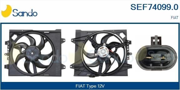 SANDO Elektromotor vetráka chladiča SEF74099.0 SANDO SEF74099.0 Elektromotor vetráka chladiča Fiat Ducato 244 cena