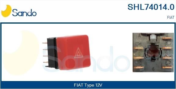 SANDO Interruttore, Lampeggiatore d'emergenza SHL74014.0 SHL74014.0 SANDO Interruttore, lampeggiatore d'emergenza VOLVO prezzo