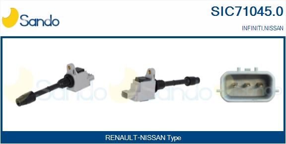 SANDO Tændspole SIC71045.0 SIC71045.0 Tændspoler NISSAN SUNNY SANDO
