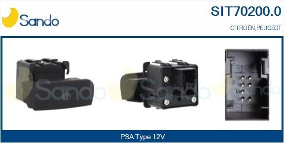 SANDO Διακόπτης, ενεργοποίηση φρένου ακινητοποίησης SIT70200.0 SANDO SIT70200.0 Διακόπτης, λυχνία ελέγχου χειρόφρ. Porsche 718 γνήσια