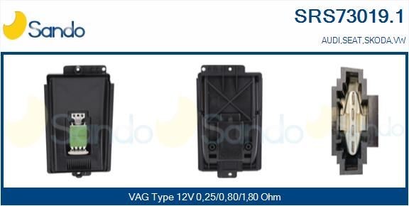 SANDO Gebläsewiderstand SRS73019.1 SRS73019.1 Gebläsewiderstand VW NEW BEETLE SANDO kaufen