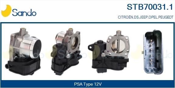 SANDO Πεταλούδα γκαζιού STB70031.1 STB70031.1 Πεταλούδα γκαζιού SANDO PEUGEOT 407