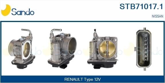 Gasklephuis SANDO STB71017.1 SANDO STB71017.1 Gasklep Nissan X-TRAIL 2002