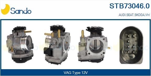 SANDO Drosselklappenstutzen STB73046.0 STB73046.0 Drosselklappe AUDI A3 SANDO kaufen