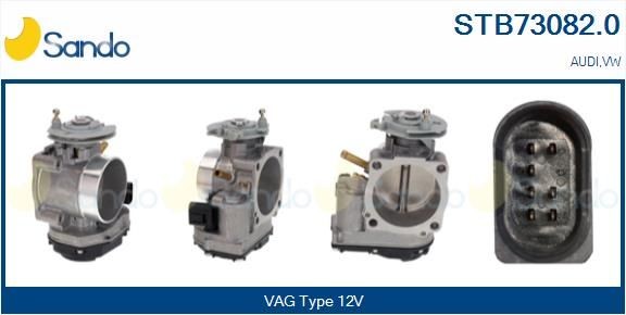 SANDO Πεταλούδα γκαζιού STB73082.0 STB73082.0 Πεταλούδα γκαζιού SANDO AUDI A8