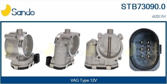 SANDO Drosselklappenstutzen STB73090.0 Drosselklappe SANDO Audi A8 STB73090.0