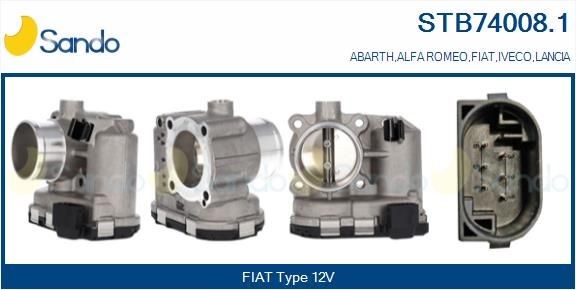 SANDO Spjällhus STB74008.1 STB74008.1 SANDO gasreglage Lancia DEDRA