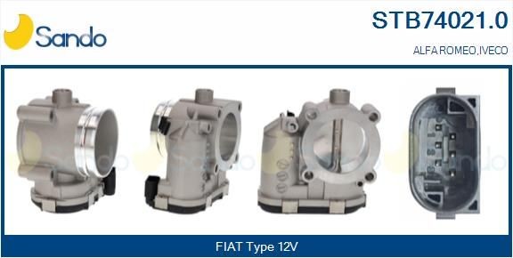 Spjällhus SANDO STB74021.0 SANDO STB74021.0 Spjällhuset ALFA ROMEO 156 2006