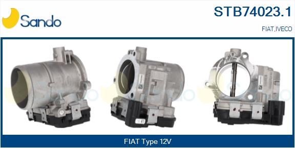 SANDO Gasspjeld STB74023.1 Spjeldhus SANDO Fiat 500 STB74023.1