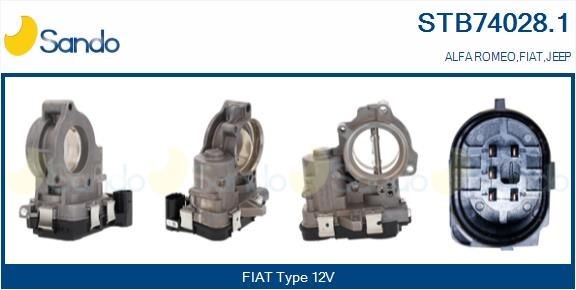SANDO Kaasuläppäkotelo STB74028.1 STB74028.1 SANDO Kaasuläppäkotelo FIAT MULTIPLA