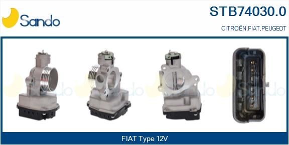 SANDO Spjällhus STB74030.0 STB74030.0 SANDO gasreglage PEUGEOT PARTNER