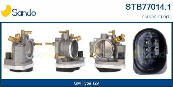 SANDO Gasspjeld STB77014.1 Spjeldhus SANDO Opel CORSA STB77014.1