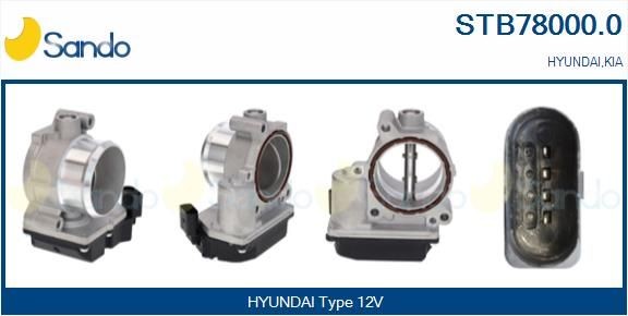 SANDO Gasspjæld STB78000.0 Spjældhus SANDO Hyundai ix35 STB78000.0