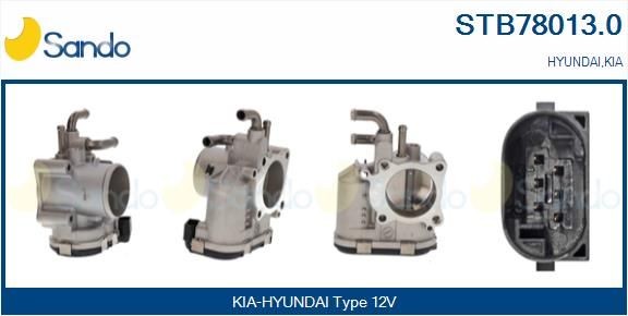 SANDO Gasspjæld STB78013.0 STB78013.0 Spjældhus HYUNDAI ix35 SANDO