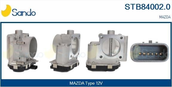 SANDO Gasklephuis STB84002.0 STB84002.0 Gashuisklep MAZDA 3 SANDO
