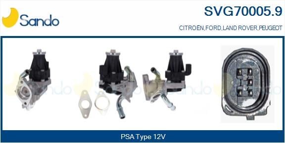 SANDO AGR - Ventil SVG70005.9 AGR ventil FORD SANDO SVG70005.9