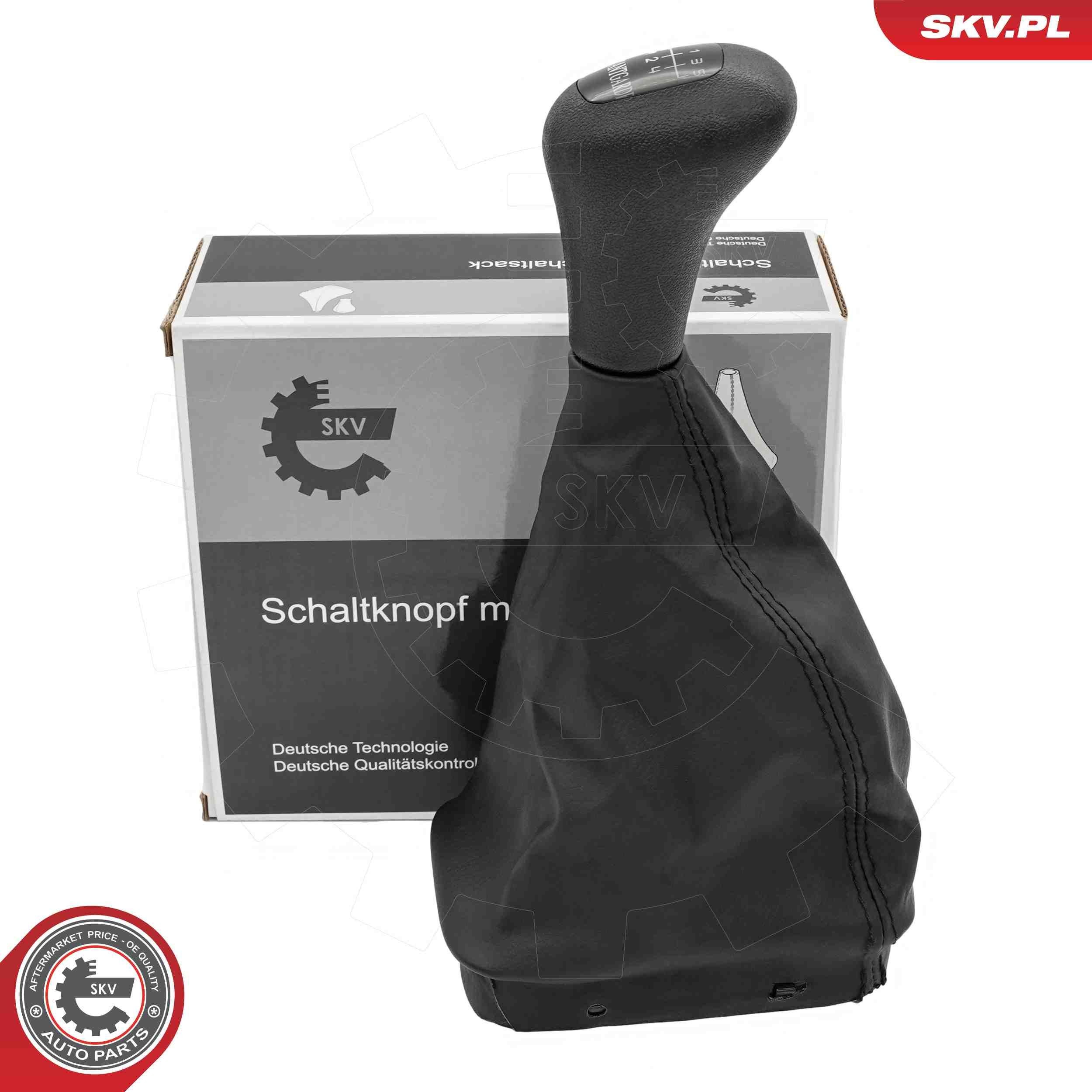 ESEN SKV Pommeau de vitesse Matière plastique, Cuir synthétique ESEN SKV 63SKV521 Pommeau de vitesse Matière plastique, Cuir synthétique MERCEDES-BENZ Classe E Camion plate-forme/Châssis (VF210) accessoires