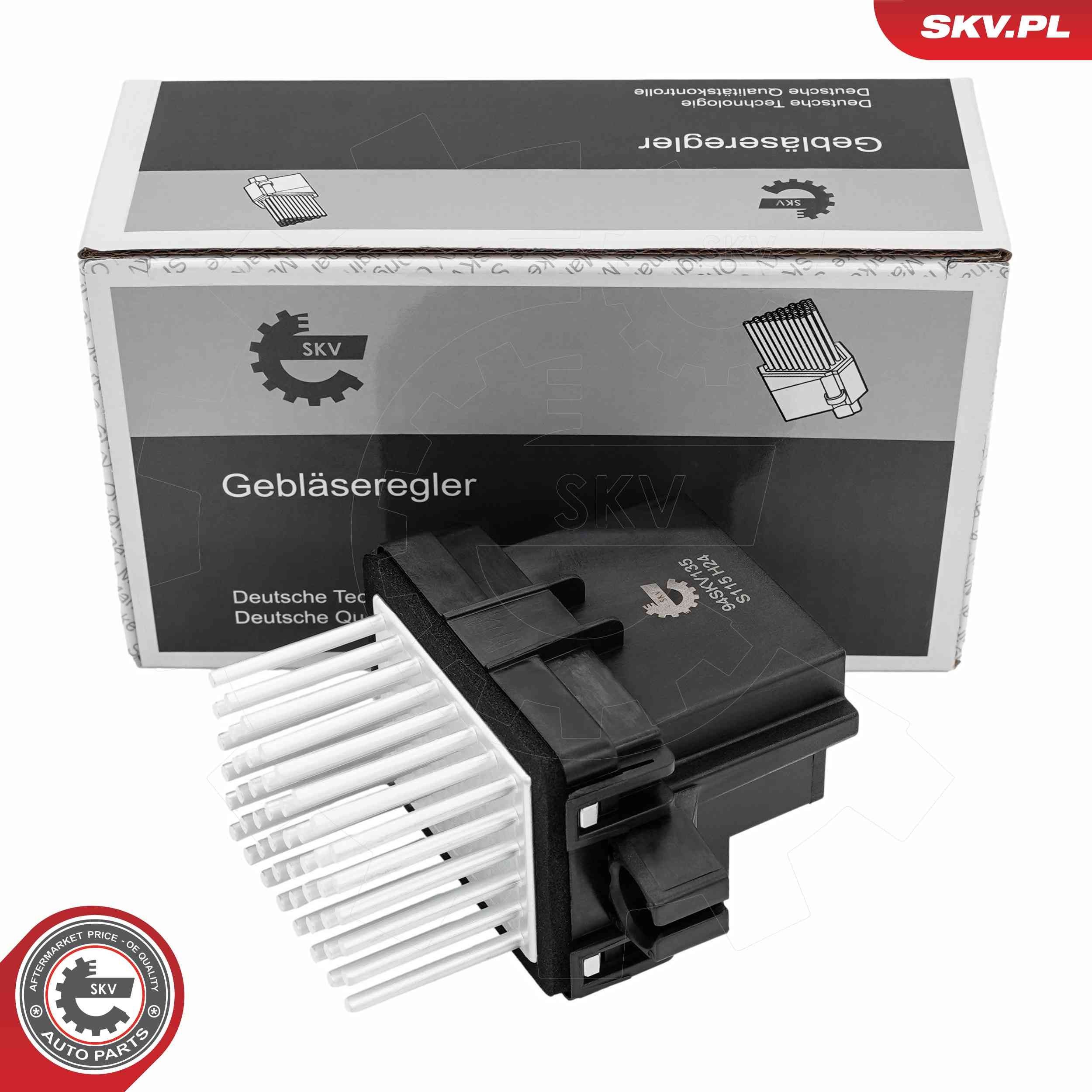 Regolatore, Ventitlatore abitacolo ESEN SKV 94SKV135 ESEN SKV 94SKV135 Resistenza del ventilatore abitacolo Chevrolet CAPTIVA 2010