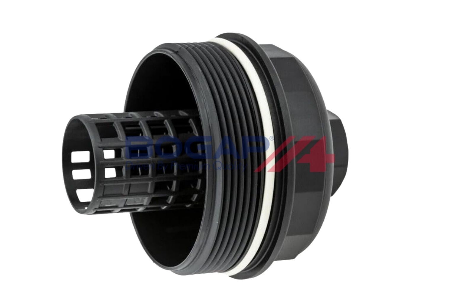 BOGAP Cover, oil filter housing V1422101 BOGAP V1422101 Volvo 760 Saloon oil filter housing replacement