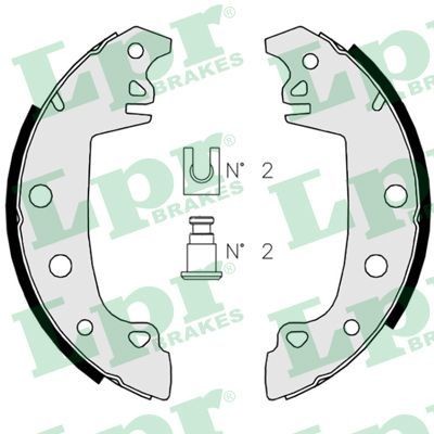 LPR Kit ganasce freni 02850 LPR 02850 Kit ganasce Seat Leon 1p1 prezzo