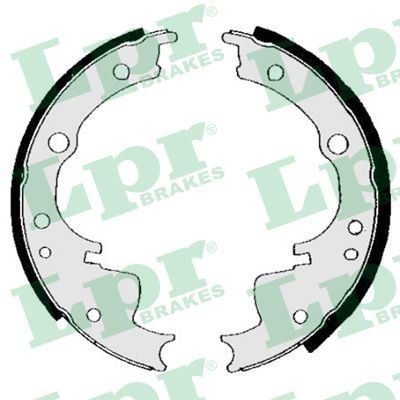 LPR Brake Shoe Set 04330 Alfa Romeo SPIDER LPR brake shoes 04330