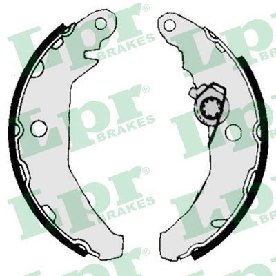 LPR Piduriklotside komplekt 04340 LPR 04340 Trummelpidur Ford Fiesta Mk2 odav
