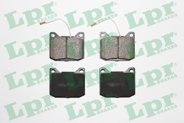 Kit pastiglie freni LPR 05P118 LPR 05P118 Pasticche dei freni anteriori e posteriori Peugeot 504 2003
