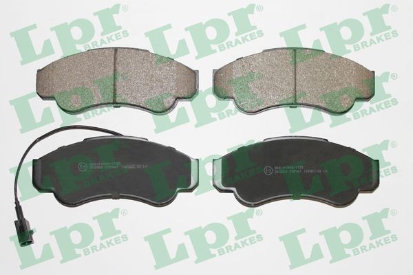 LPR Bremseklosser 05P967 Bremsebelegg LPR Peugeot PARTNER 05P967