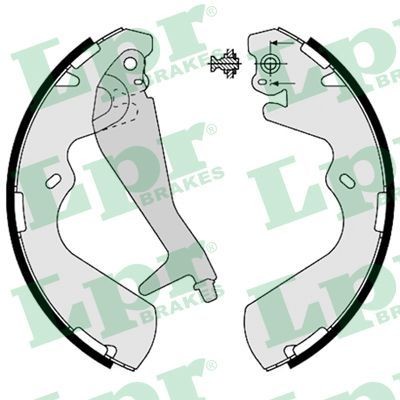 LPR Bremsesko sett 08240 08240 Bremseskosett INFINITI QX4 LPR