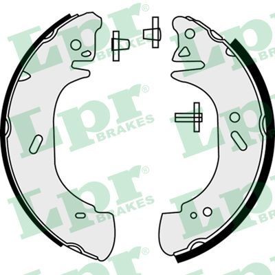 LPR Brake Shoe Set 08440 LPR 08440 Renault Master 2 Platform drum brake replacement