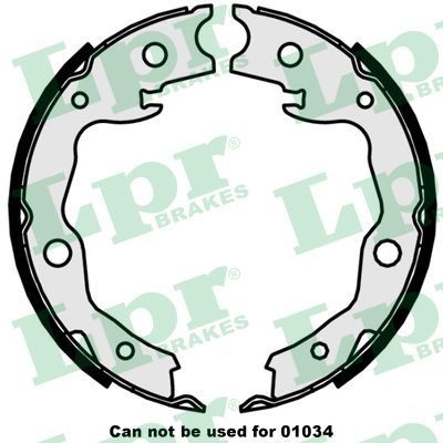 LPR Handbrake shoes 09870 LPR 09870 Nissan Juke f15 handbrake shoes replacement
