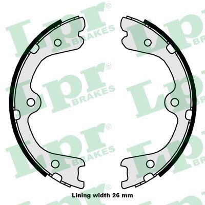 LPR Bremseskosett, håndbrems 09880 Håndbrekksko LPR AMG GT 09880 billige