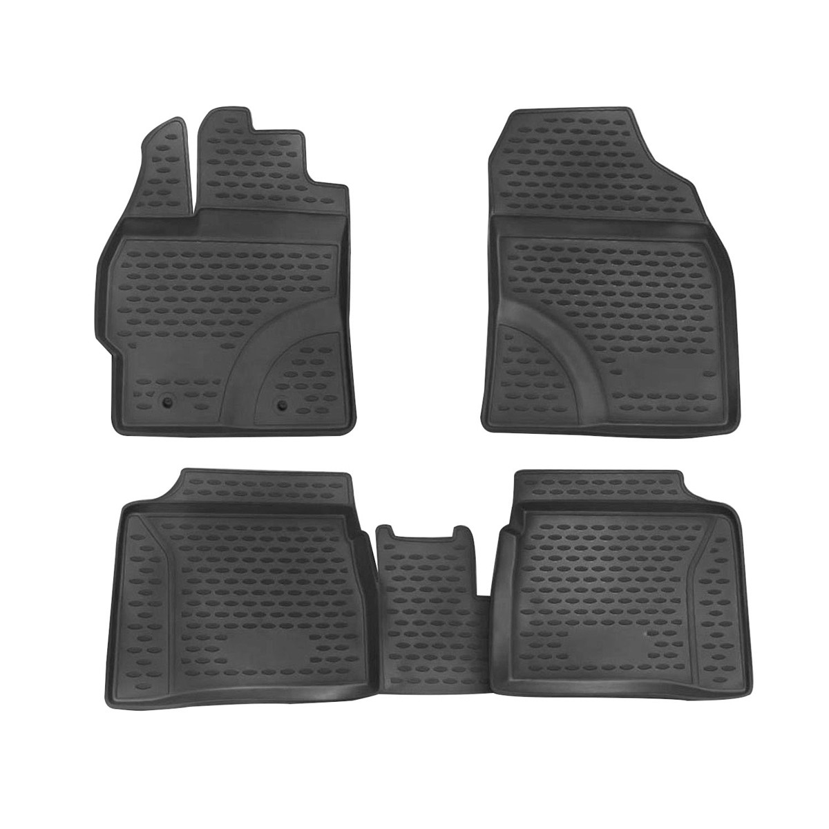 OMAC Autofußmatten Gummi, TPE (thermoplastischer Elastomer), Menge: 4, schwarz OMAC 7041444 Autofußmatten Gummi, TPE (thermoplastischer Elastomer), Menge: 4, schwarz TOYOTA Prius C Schrägheck Zubehör