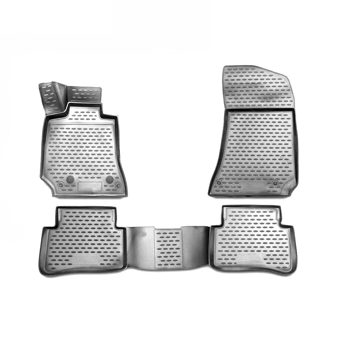 OMAC Ensemble de tapis de sol Caoutchouc, ETP (élastomère thermoplastique), Quantité: 4, gris 4716444G-1 OMAC accessoire 1500-2000 (115, 116, 118, 121)