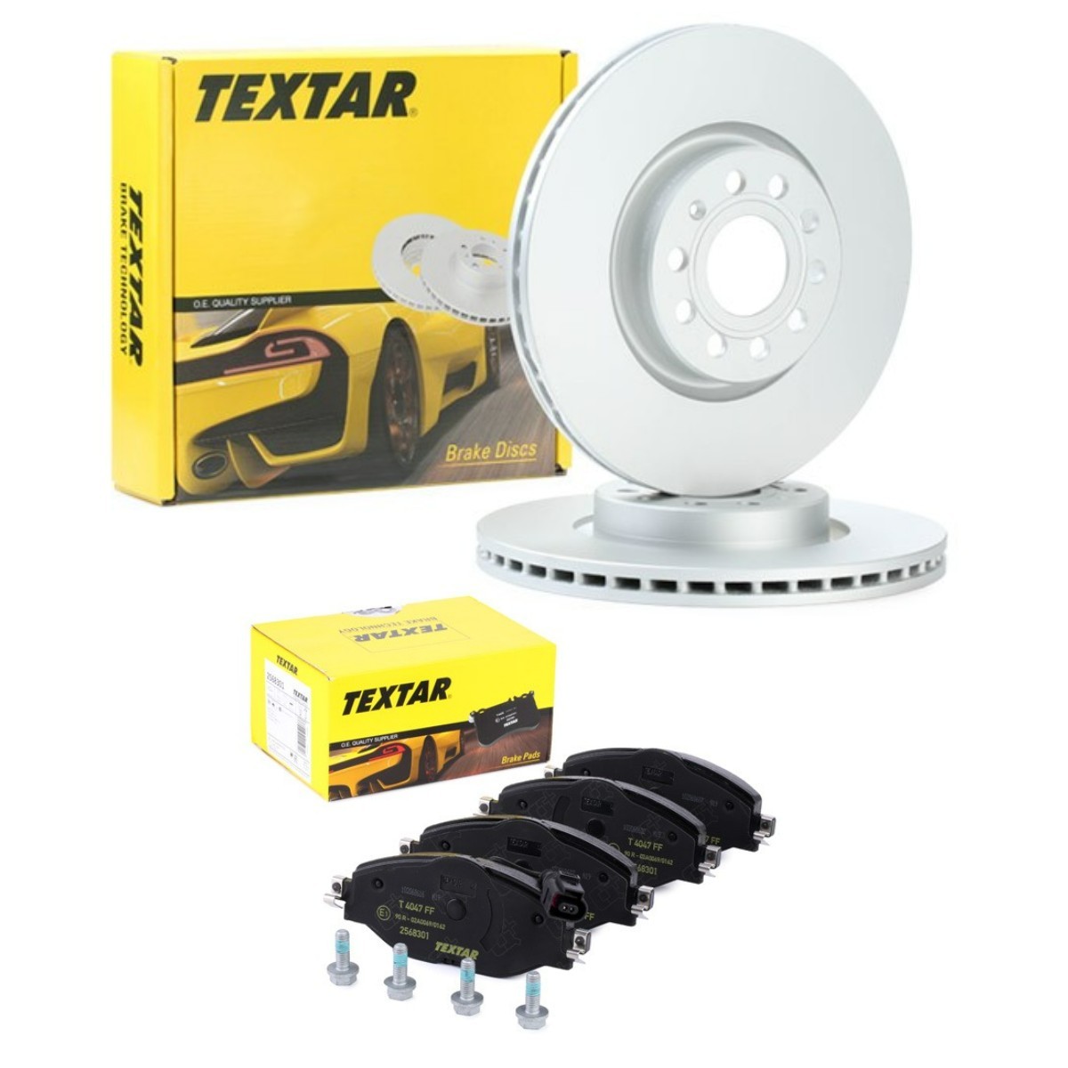 TEXTAR Bremseskiver og klodser TXR3405N0003 TEXTAR TXR3405N0003 Bremsesæt Seat Leon 3 ST billig