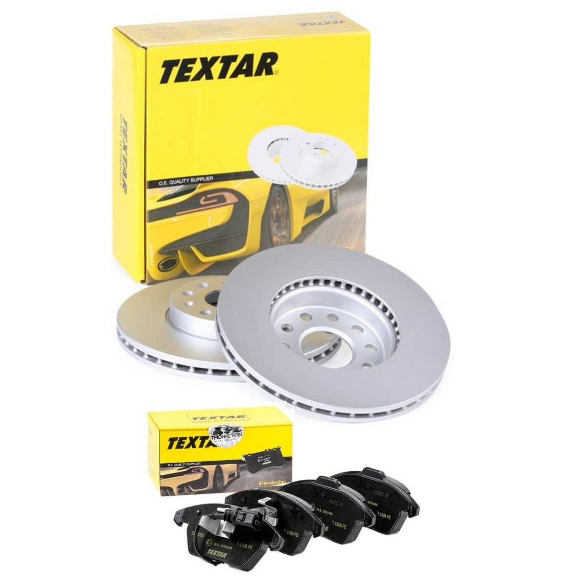 TEXTAR Bremseskiver og -klosser TXR3405N0010 Bremsekit TEXTAR Volkswagen TIGUAN TXR3405N0010