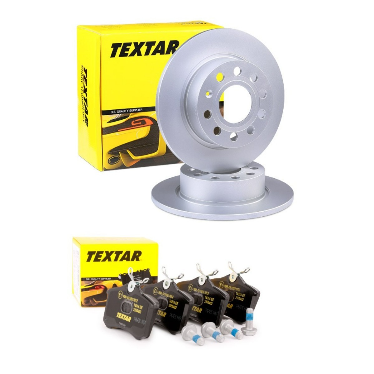 TEXTAR Kit de travões TXR3405N0025 Pastilhas e discos de travão Volkswagen 1K5 TXR3405N0025 TEXTAR