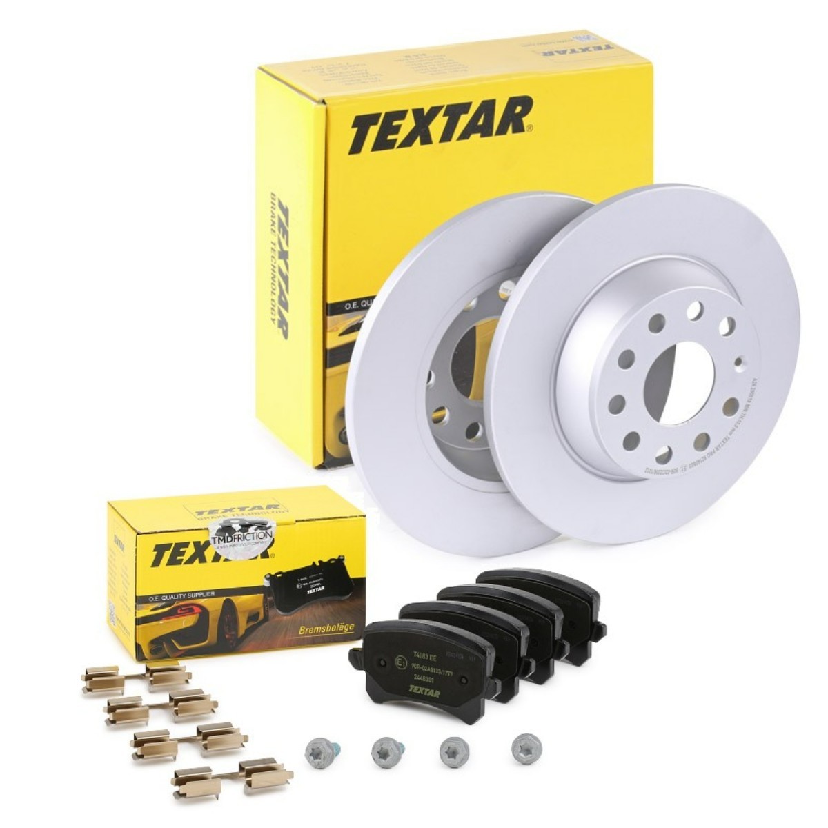 TEXTAR Bremseskiver og -klosser TXR3405N0035 Bremseklosser og skiver TEXTAR TIGUAN TXR3405N0035 billige