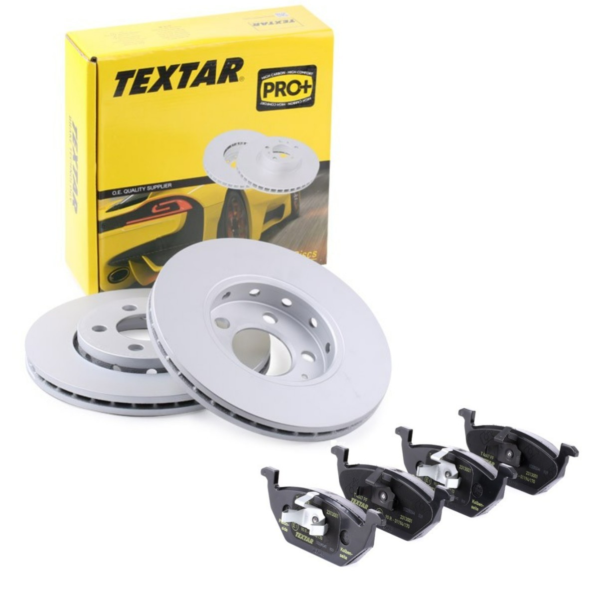 TEXTAR Brake discs and pads set TXR3405N0044 TEXTAR TXR3405N0044 genuine Audi A1 8x brake pads and rotors kit price