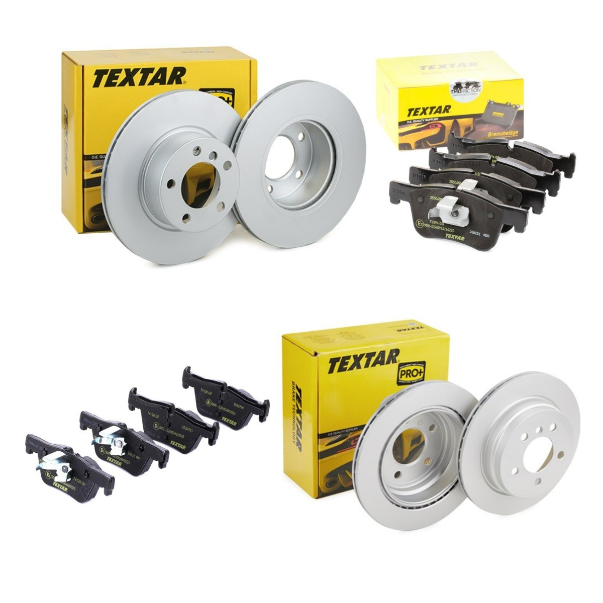 TEXTAR Bremseskiver og klodser TXR3405FR005 Bremse-kit TEXTAR Hyundai ix35 TXR3405FR005