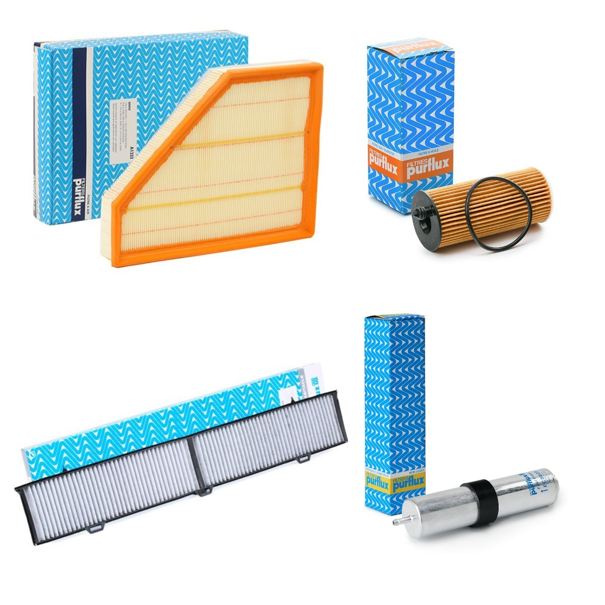 PURFLUX Σετ φίλτρων PFX4055N0017 Σετ φίλτρων BMW PURFLUX PFX4055N0017