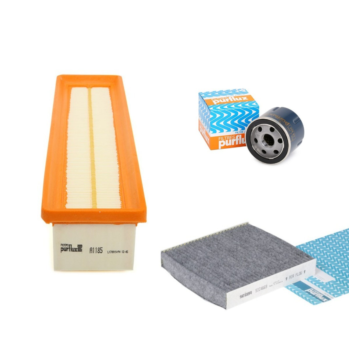 PURFLUX Filter-komplekt PFX4055N0026 PURFLUX PFX4055N0026 Filter-komplekt DACIA SANDERO hind